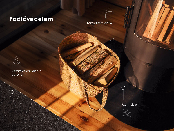 Golvskydd till eldstäder 100x70 cm