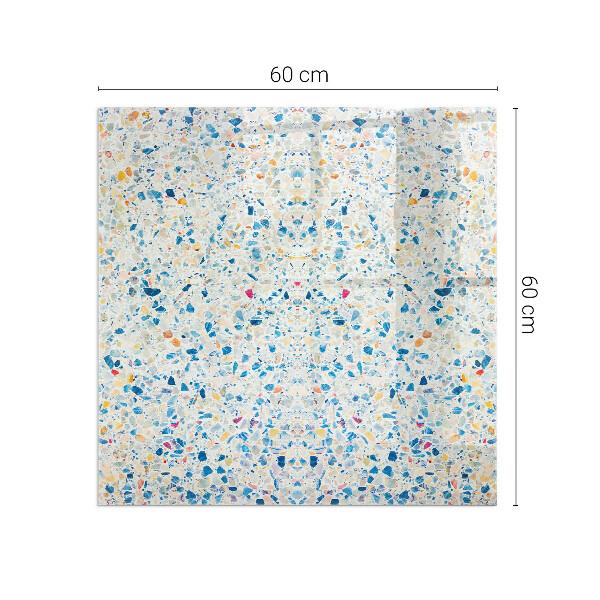 Kvadratisk glasskiva framför öppen spis Abstrakt strukturmönster