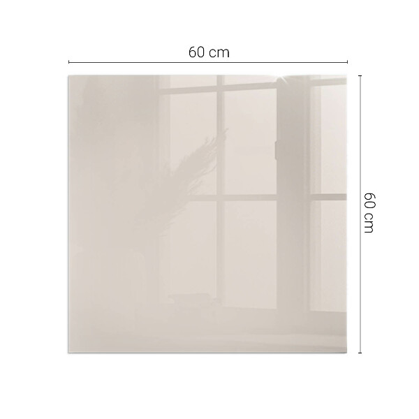 Kvadratisk glasskiva under braskamin Färg Ljusrosa