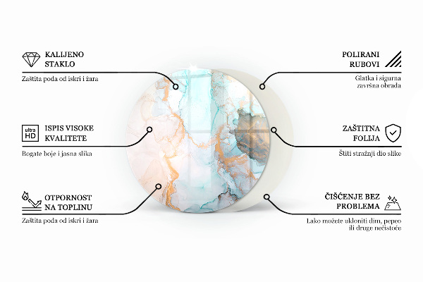Runda golvskydd till eldstäder Trädårringar i tvärsnitt
