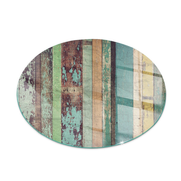 Runda golvskydd till eldstäder Plankor i olika nyanser