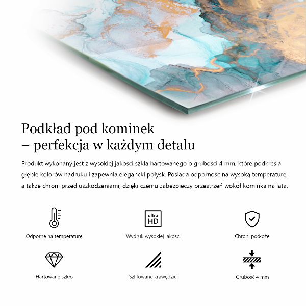 Runda glasskiva för öppen spis Stenytans struktur
