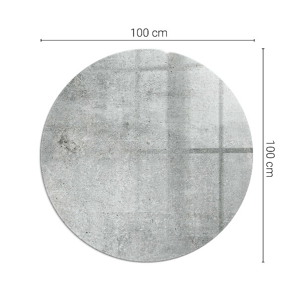 Runda golvskydd till eldstäder Rå betongstruktur