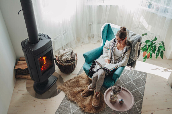 Runda glasskiva för öppen spis Färg Brun