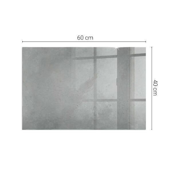 Rektangulär glasskiva under kamin Betongstruktur med effekt