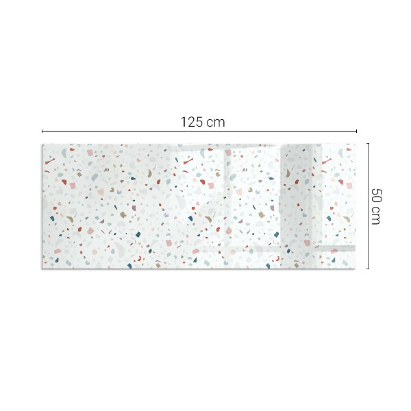 Rektangulär glasskiva framför öppen spis Mönster med små former