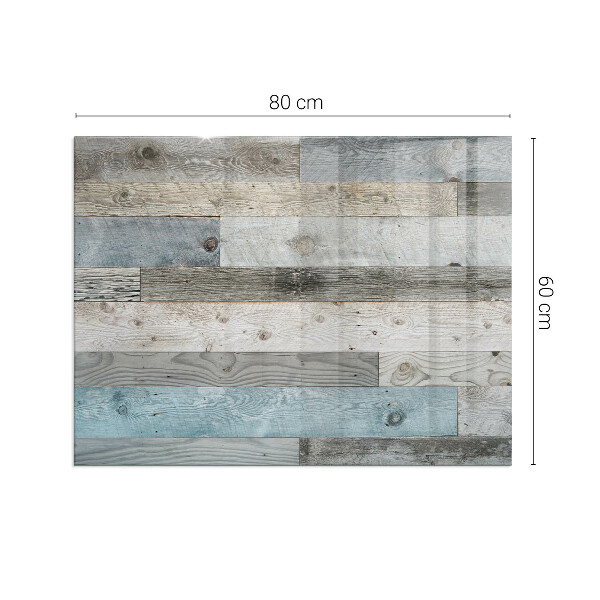 Rektangulär glasskiva under braskamin Plankor i olika nyanser