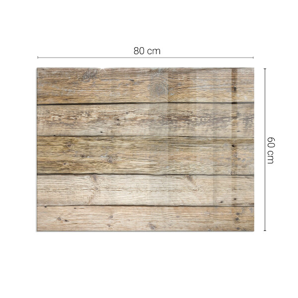 Rektangulär glasskiva under braskamin Textur av träplankor