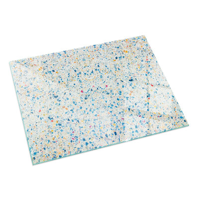 Rektangulär glasskiva framför öppen spis Abstrakt strukturmönster