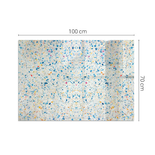 Rektangulär glasskiva framför öppen spis Abstrakt strukturmönster