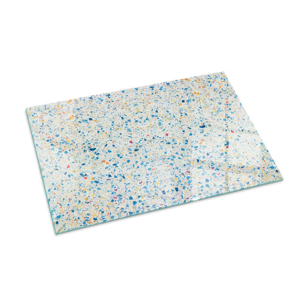 Rektangulär glasskiva framför öppen spis Abstrakt strukturmönster