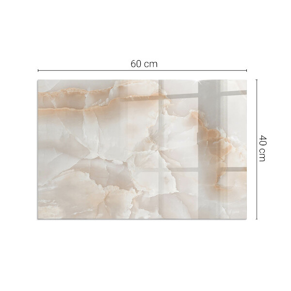 Rektangulär glasskiva framför öppen spis Naturligt stenmönster