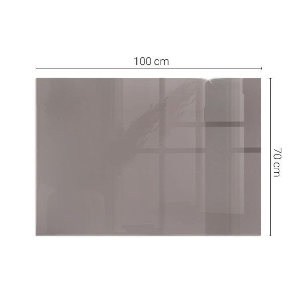 Rektangulär glasskiva under braskamin Färg Beige