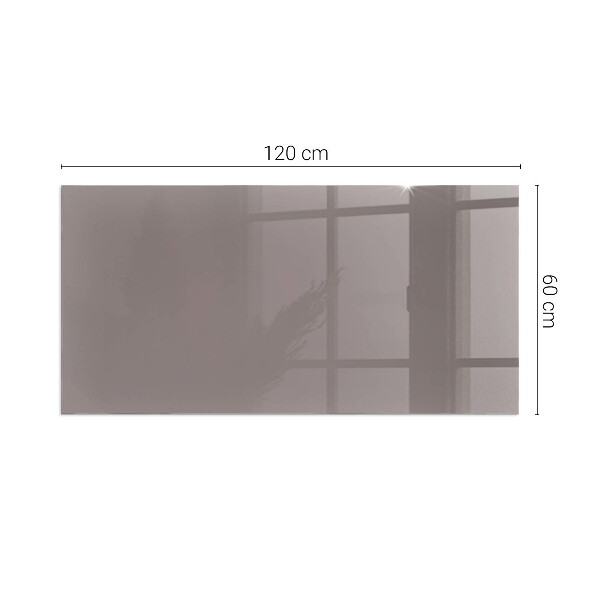 Rektangulär glasskiva under braskamin Färg Beige