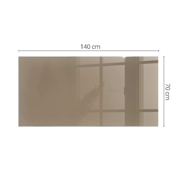 Rektangulär glasskiva framför öppen spis Färg Brun