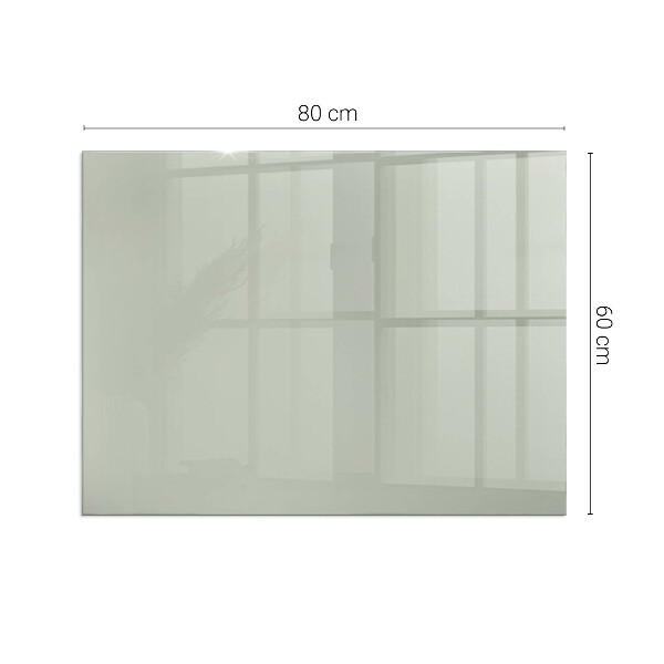 Rektangulär glasskiva framför öppen spis Färg Grågrön