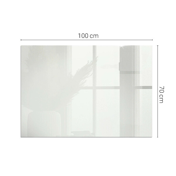 Rektangulär glasskiva framför öppen spis Färg Elfenben