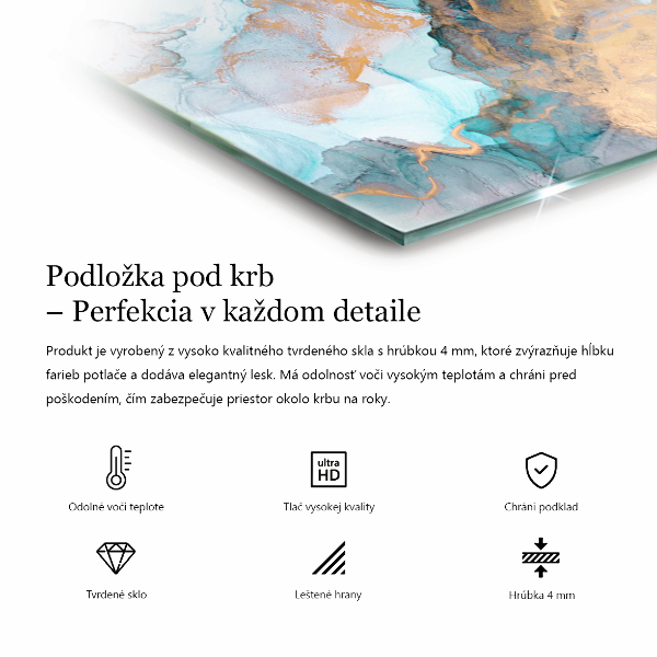 Rektangulär glasskiva under kamin Färg Vit