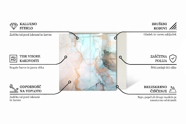 Sexhörning glasskiva under kamin Tredimensionell geometri
